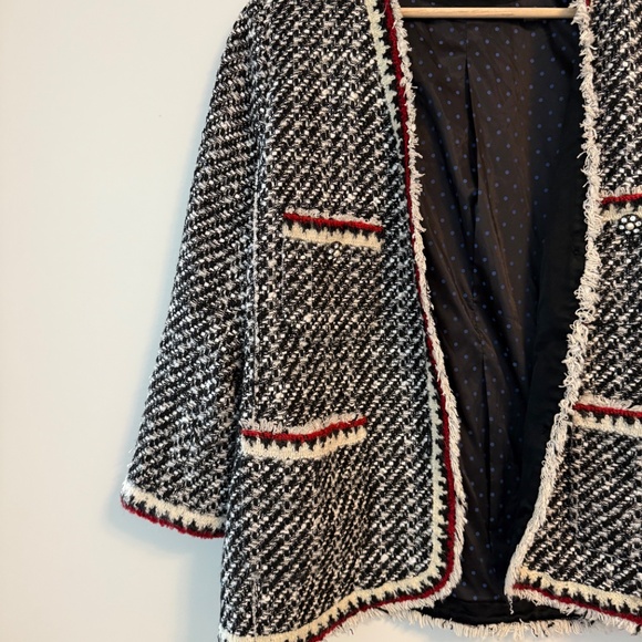 Zara Tweed Jacket Blazer - Picture 3 of 8